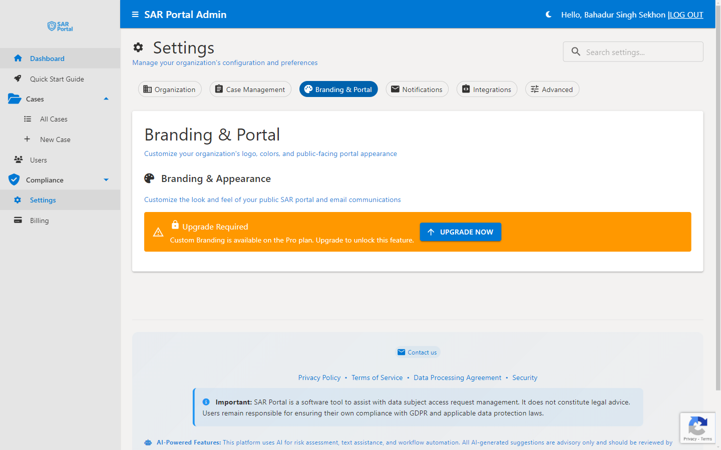 Branding & Portal - Customize your organization's appearance